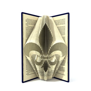 Book folding pattern - Fleur De Lis - 458 pages + Tutorial with Simple pattern - Heart
