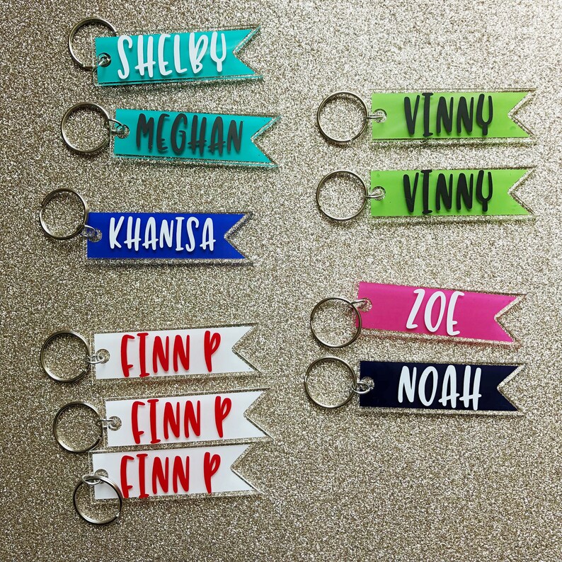 Name Keychain Name Tag Keychain Name Keychain for Boy or Etsy