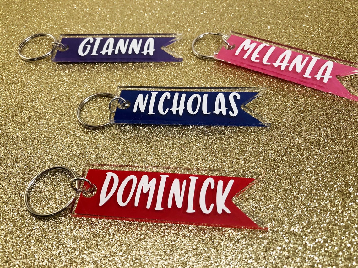 Name Keychain Name Tag Keychain Name Keychain for Boy or Etsy