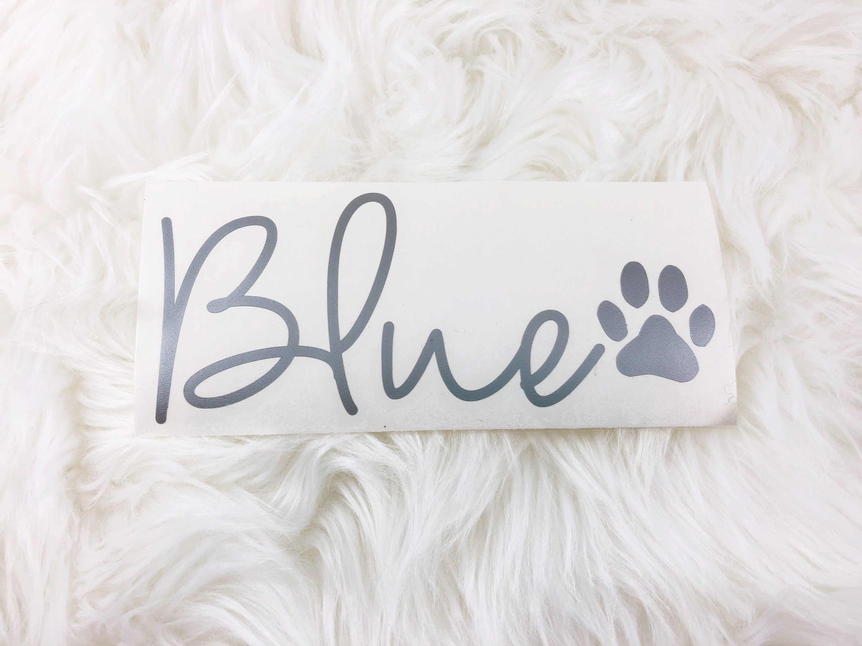 Dog Name Decal - Vinyl Dog Name Decal - Name Sticker - Dog Bowl Name …