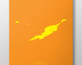 Anguilla 14" x 20" Impression