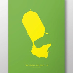 Treasure Island, CA 14" x 20" Print