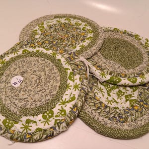 Rope Coasters Trivet Hotpad Clothesline Rope Coiled Fabric