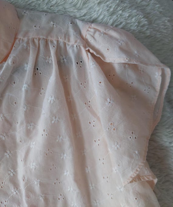 Cottagecore eyelet button down blouse - image 3