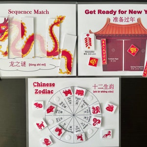 Chinese Holidays Bilingual Chinese English Toddler Busy Book Preschool Kindergarten Customizable in Mandarin Pinyin and Cantonese Jyutping