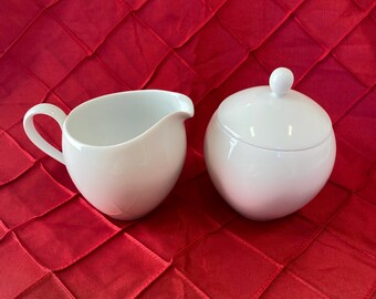 White KPM Urbino Sugar & Cream Set