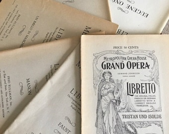 This package has it all! OPERA LIBRETTI ~ Italian French and German 20/% off of Sale Price