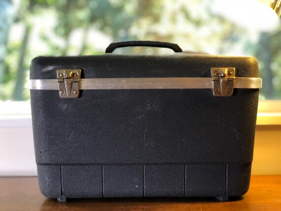 Vintage Train Case Charcoal Gray by Forecast - Tr… - image 9