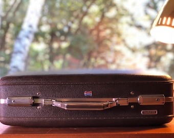 Maleta Vintage Marrón American Tourister Equipaje Moderno Mid Century