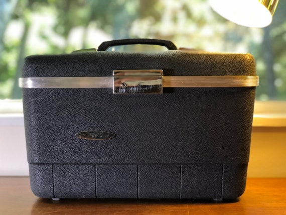 Vintage Train Case Charcoal Gray by Forecast - Tr… - image 3