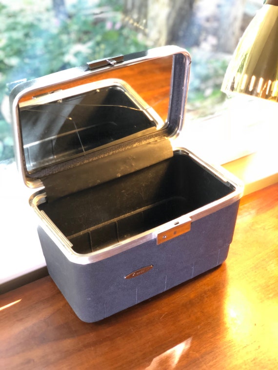 Vintage Train Case Charcoal Gray by Forecast - Tr… - image 6