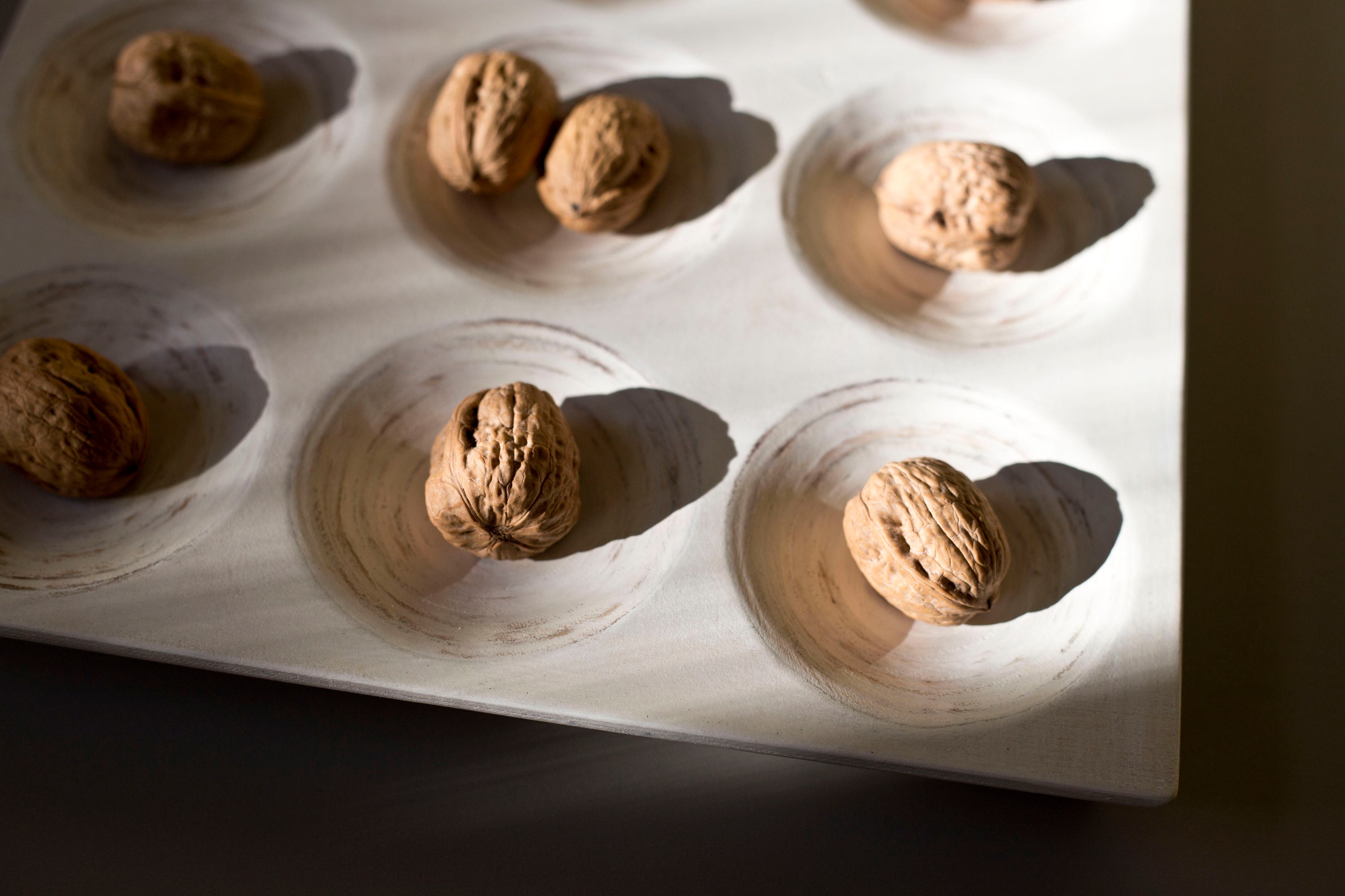 Wood Tray / WHITE Vintage Plate / Board Game Tic Tac Toe Etsy
