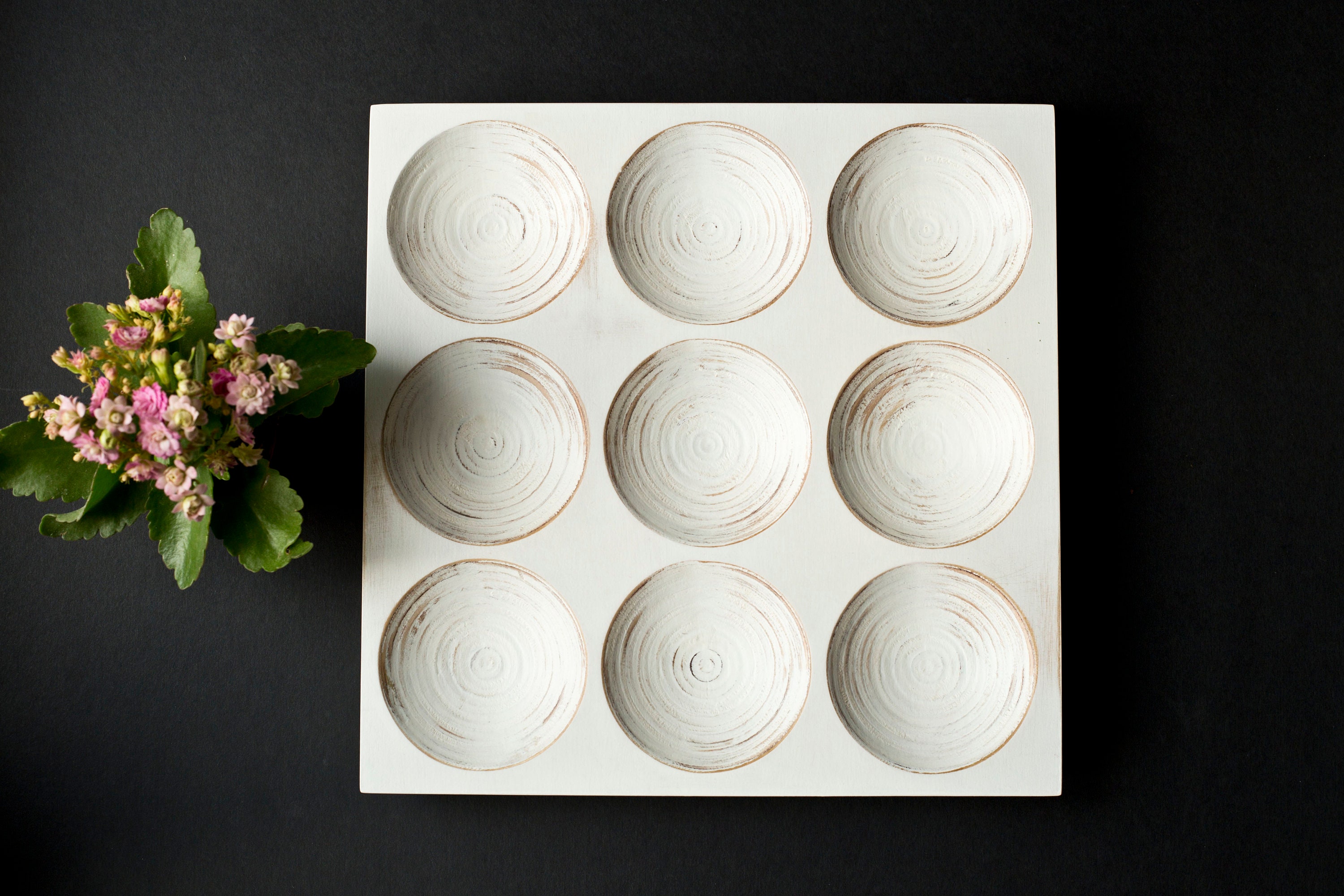 Wood Tray / WHITE Vintage Plate / Board Game Tic Tac Toe Etsy