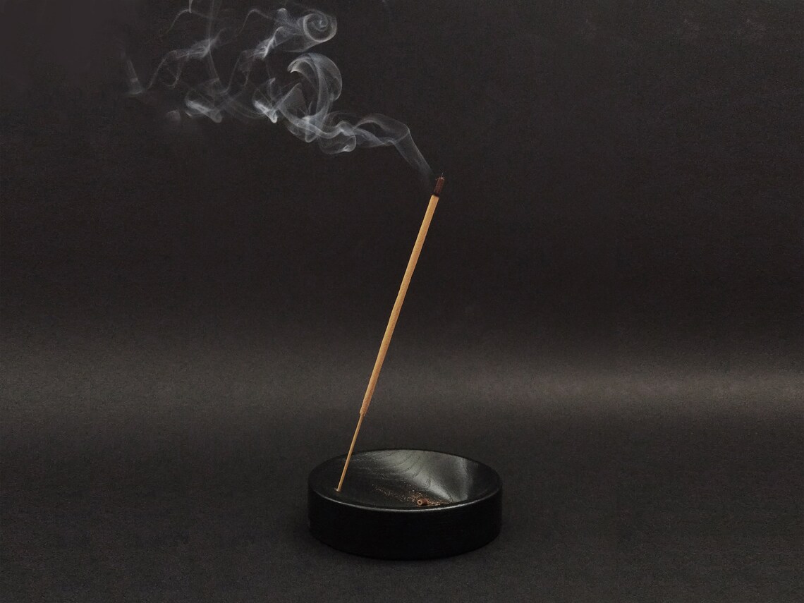 BLACK Incense Holder / Incenses Stick Holder / Incense Burner Etsy