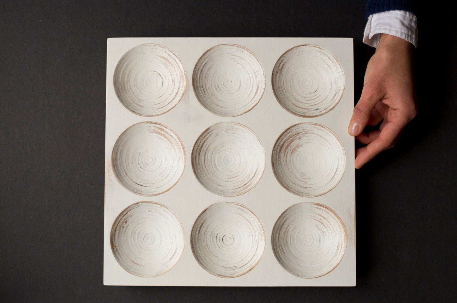 Wood Tray / WHITE Vintage Plate / Board Game Tic Tac Toe Etsy