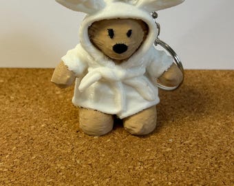 Jellycat Bartholomew in kamerjas 3D-geprinte sleutelhanger