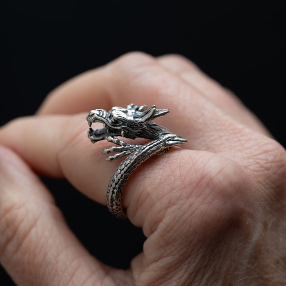 Dragon wrap around ring deals