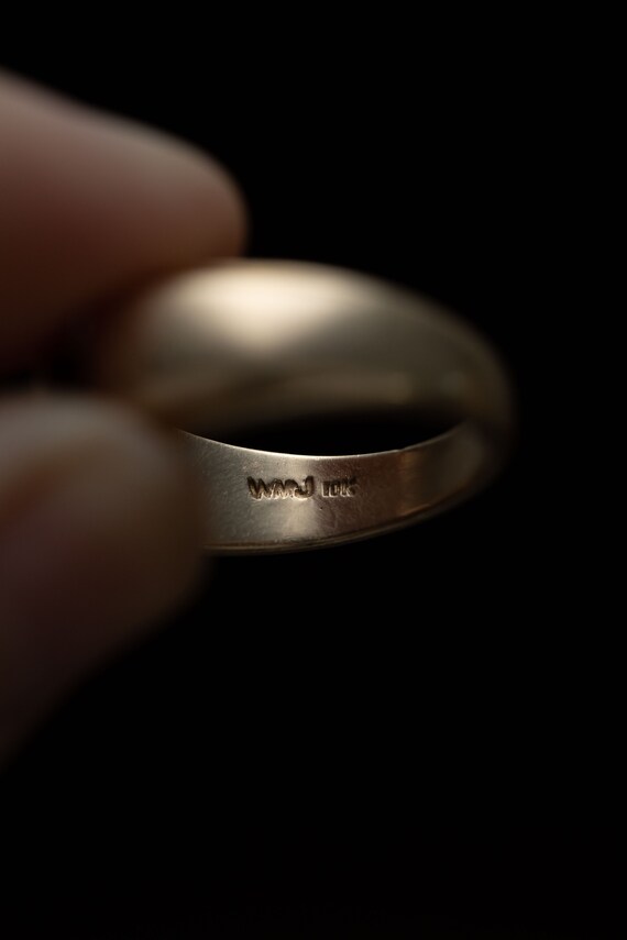 Handmade 10K Gold Rhodolite Garnet Solitaire Ring… - image 9