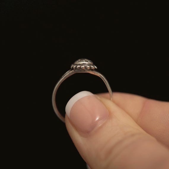 Sterling Silver Sun Face Ring · Celestial Motif ·… - image 4