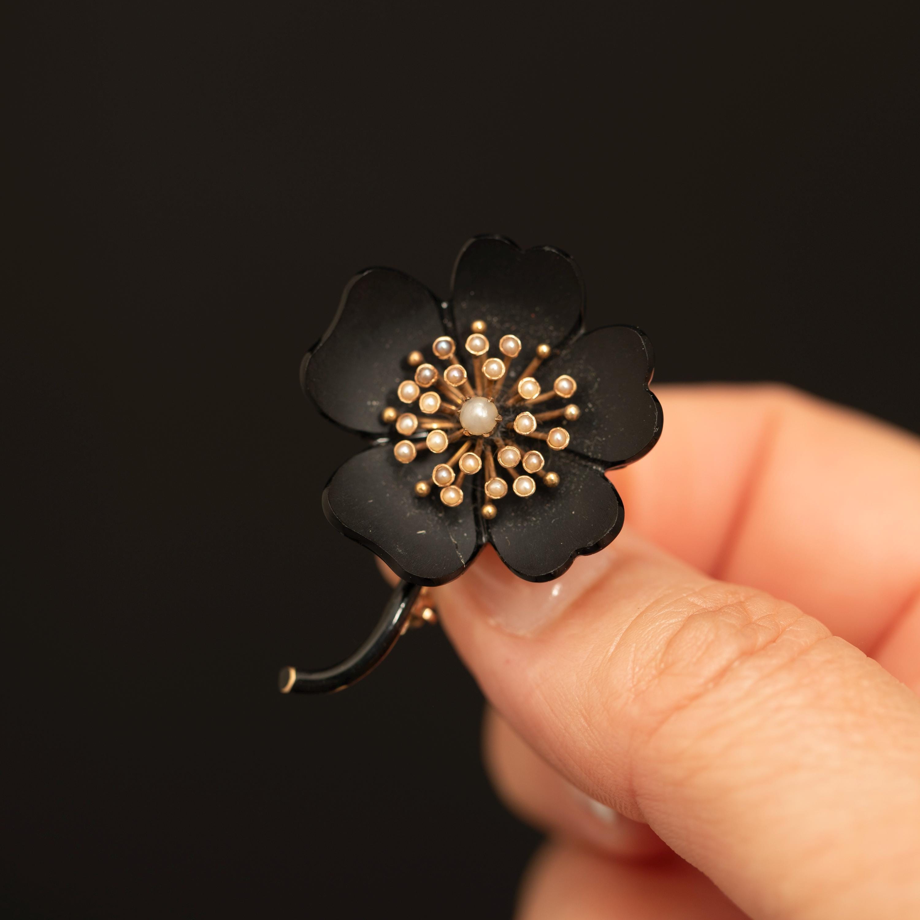 ヴィンテージ ジェットブローチ - Etsy 日本