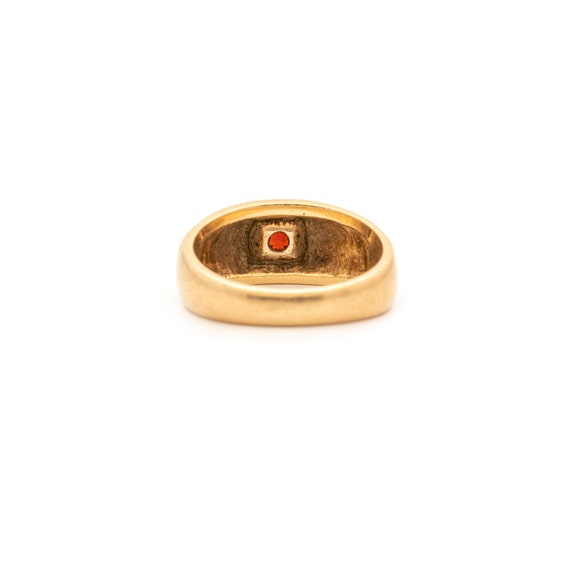 Handmade 10K Gold Rhodolite Garnet Solitaire Ring… - image 8