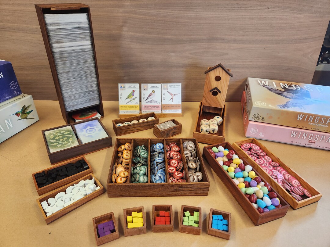 Wingspan Organizer hardwood Upgrade Etsy