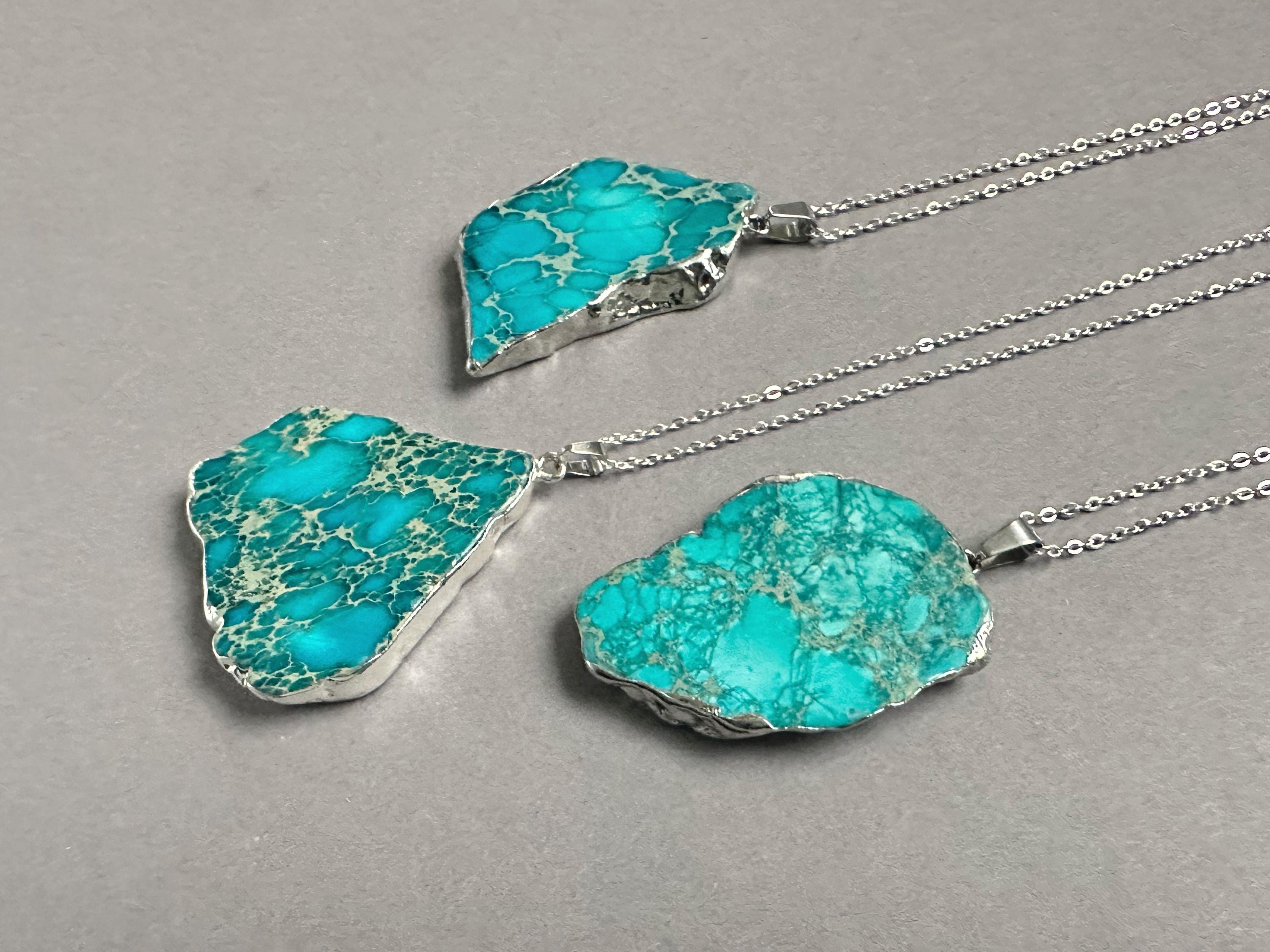 Pendentif En Sodalite Bleue Naturelle Et Argent 925 - Fait Main - Longueur 2,5 Pouces (6,35 Cm) - Unique