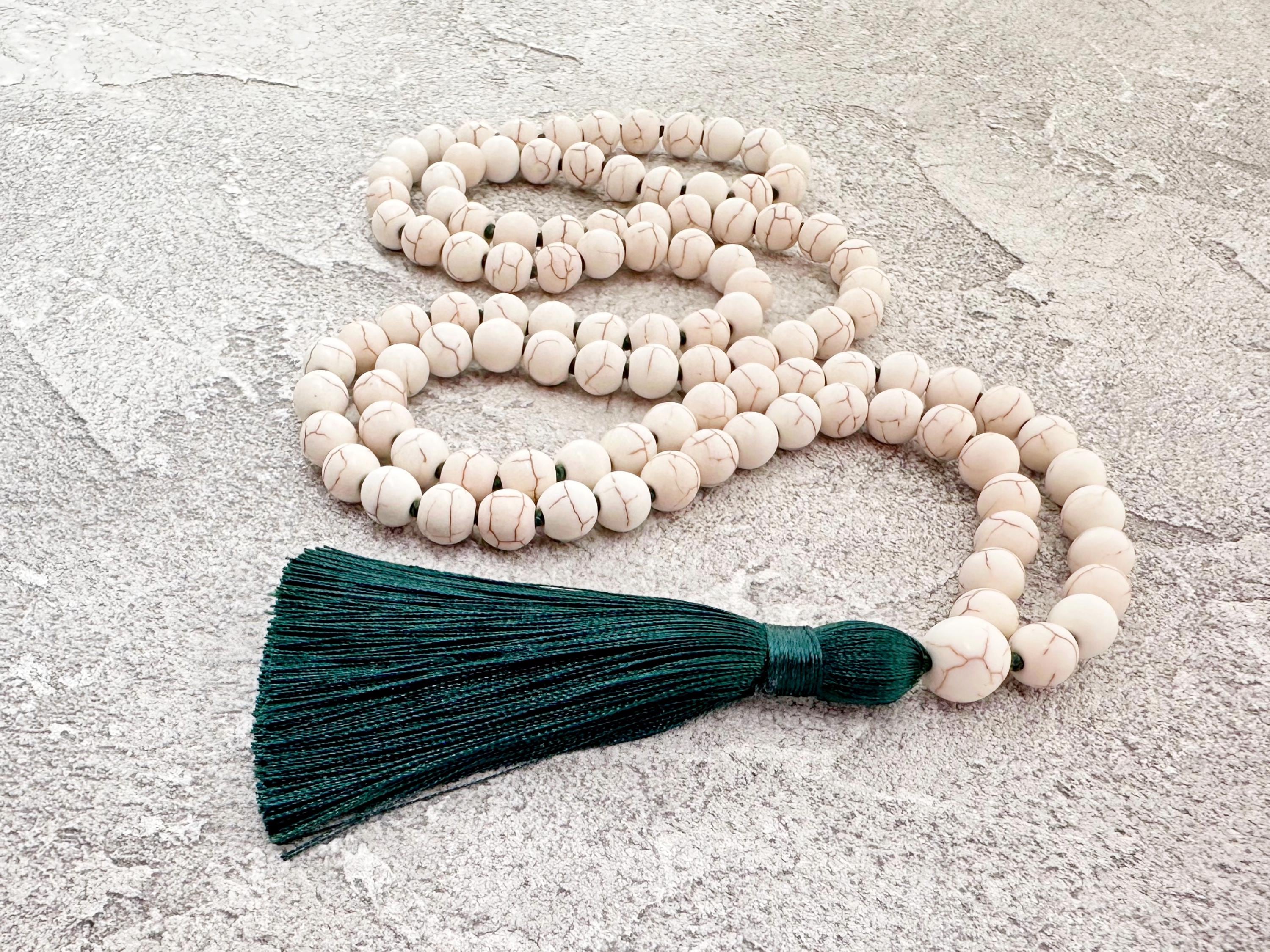 Long Beaded Tassel Necklace - Etsy
