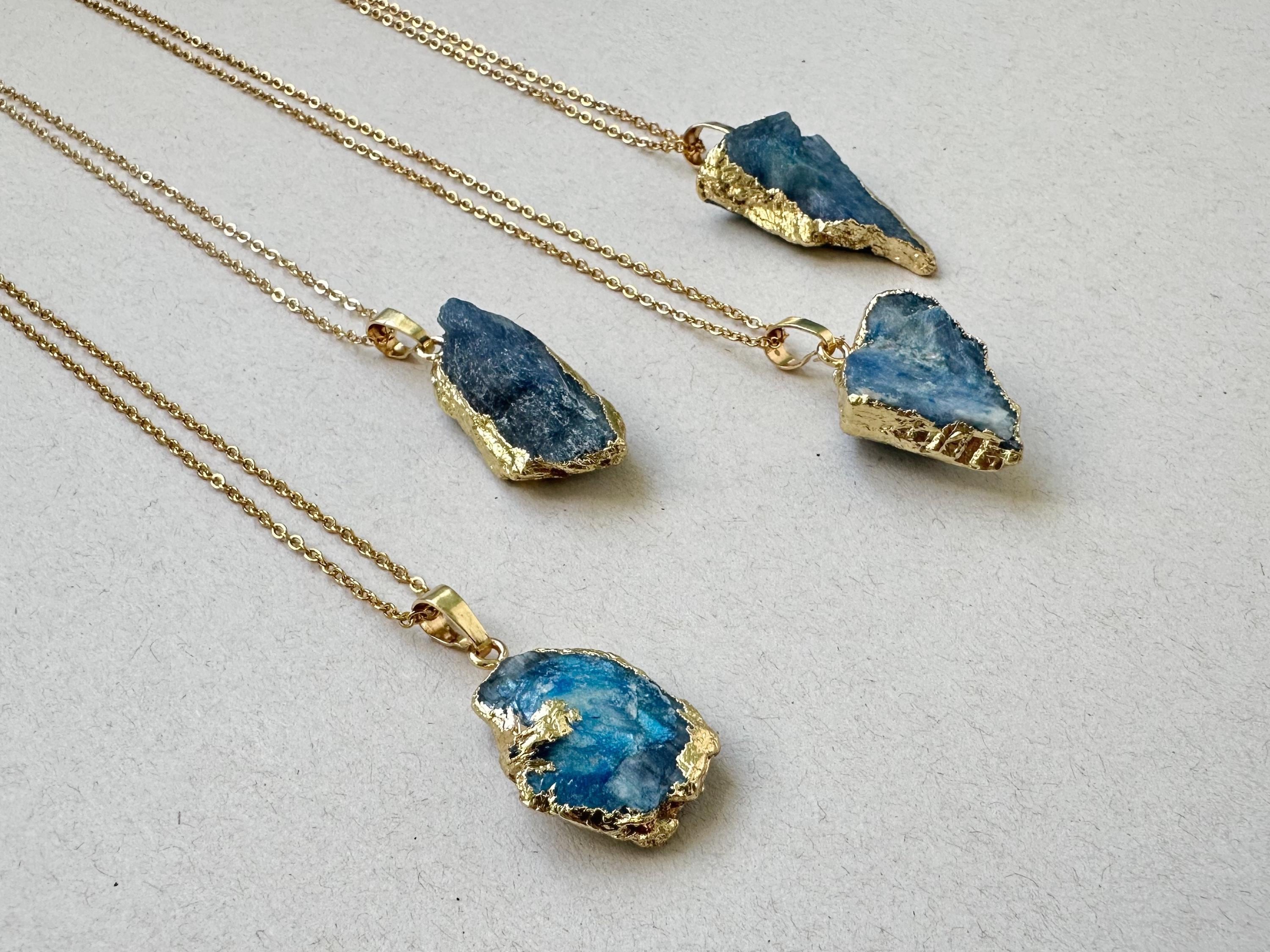 Blue stone necklace - Etsy 日本