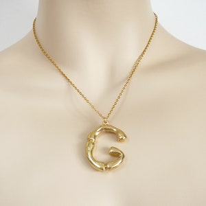Collar de letras grandes, collar de capas, collar con colgante de letras del alfabeto inicial, regalo para novia, collar con nombre, joyería personalizada