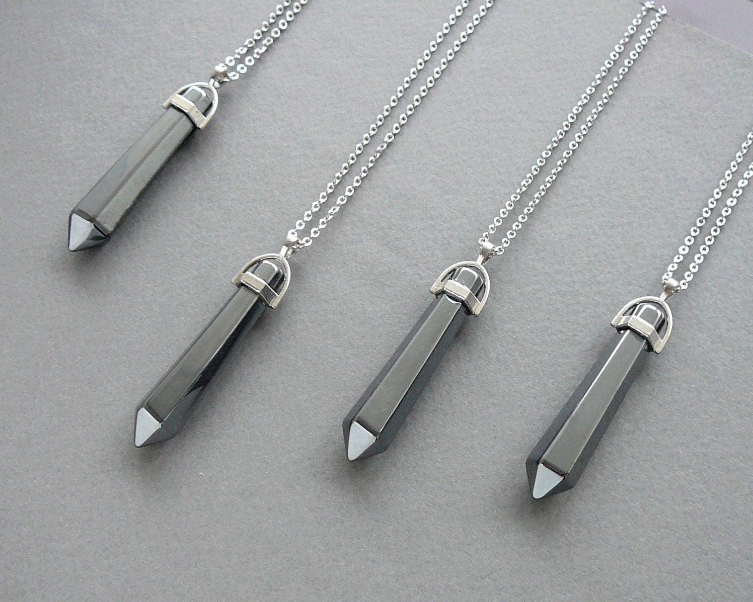 Hematite on sale crystal necklace