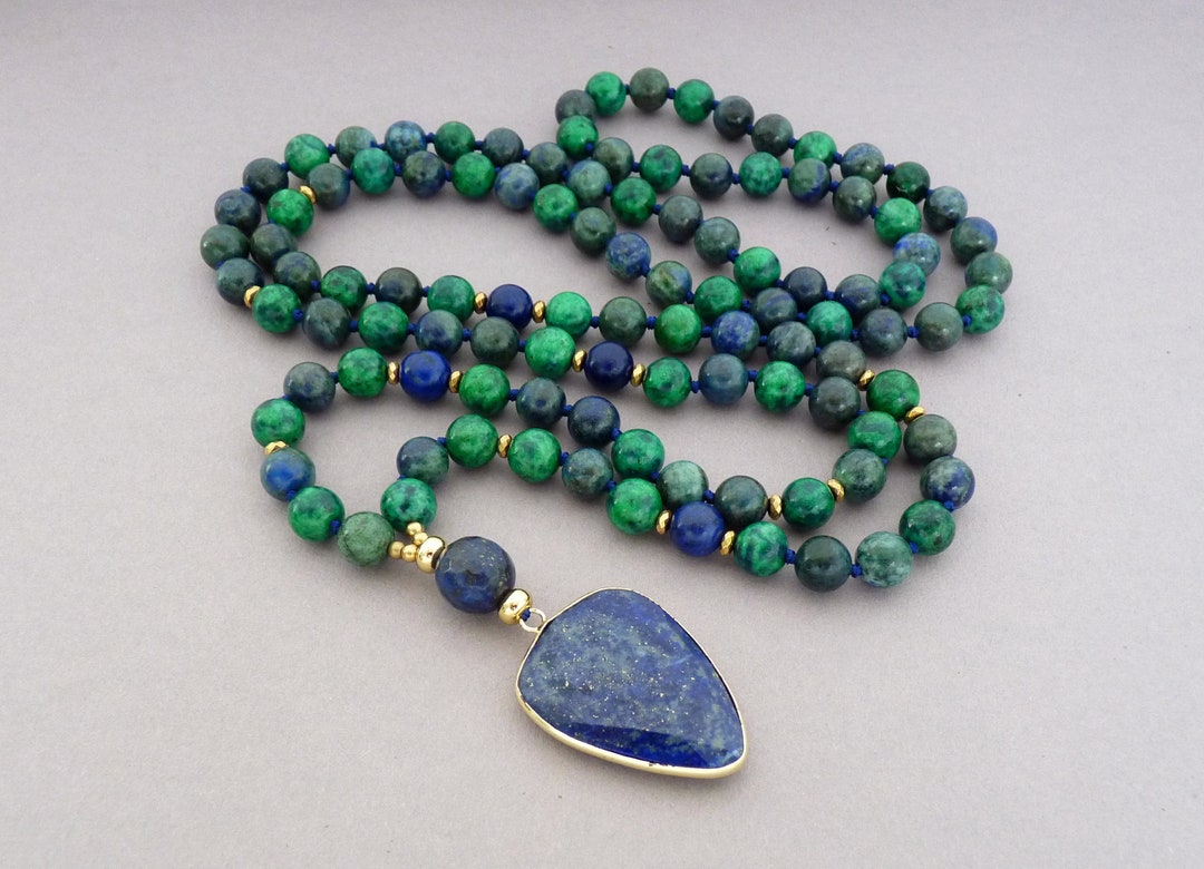 Lapis Lazuli Necklace Mala Necklace for Women Gift 108 Mala - Etsy