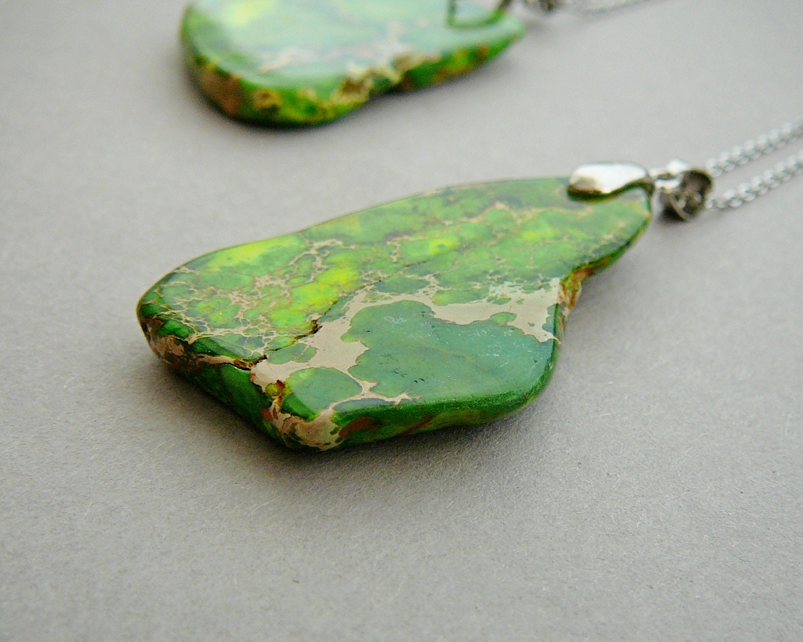 Green jasper best sale pendant