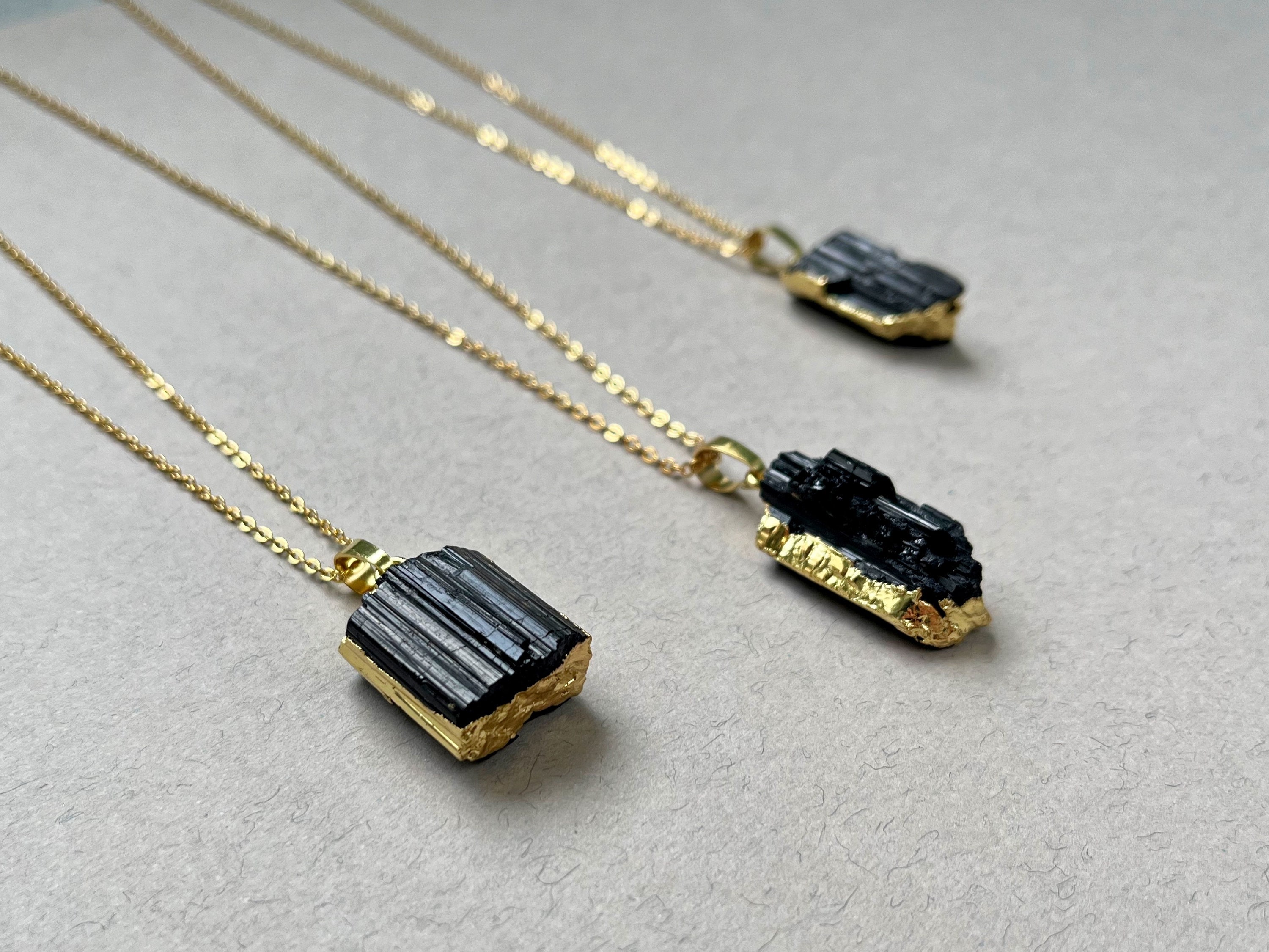 Tourmaline Necklace Gold - Etsy