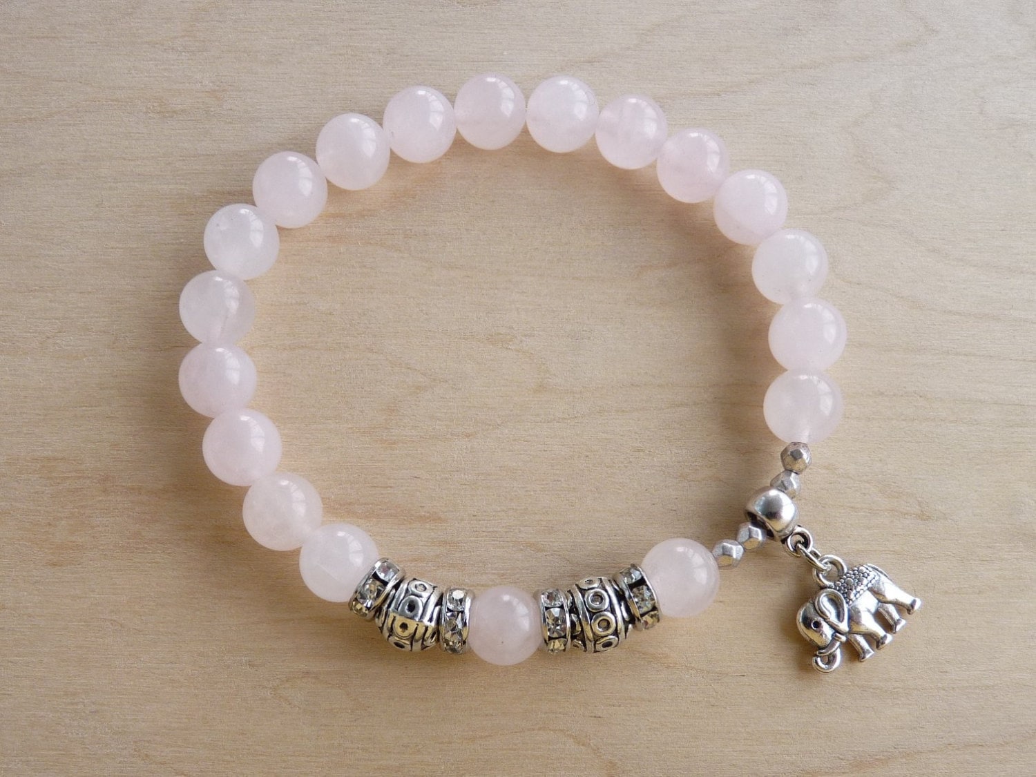 Rose quartz bracelet etsy best sale