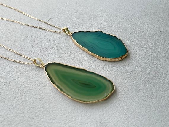 Green Agate Stone Necklace at Rs 1700/piece in Jodhpur | ID: 2853400717288