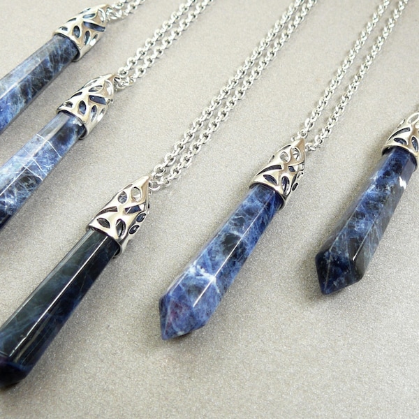 Sodalite Necklace Etsy