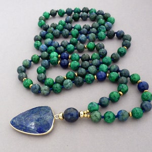 Lapis Lazuli Necklace Mala Necklace for Women Gift 108 Mala - Etsy