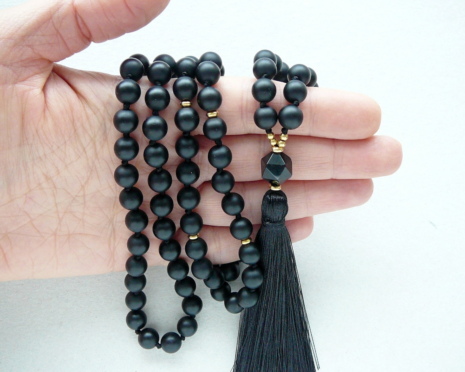 Black Tassel Necklace main image 1
