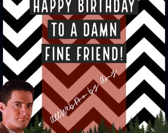 Biglietto d'auguri di Twin Peaks dell'agente Cooper - Download digitale