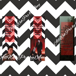 Twin Peaks Printable Bookmarks (Set of 3)