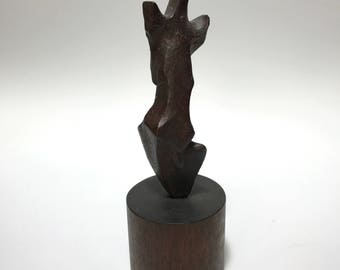 Joy of Youth Nathaniel Kaz American Sculptor 1907-2010 Surrealist Bronze Sculpture of a Torso
