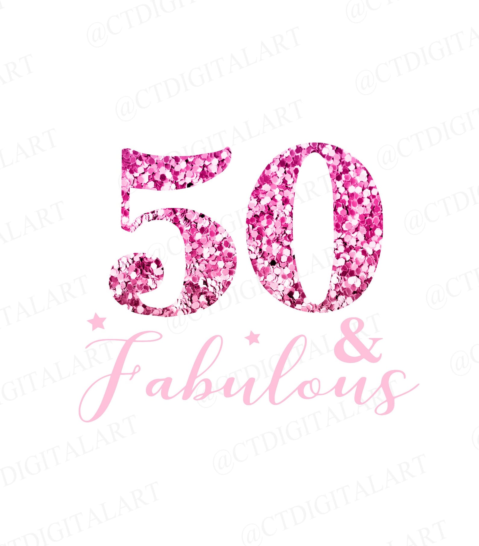 50 and Fabulous SVG PNG 50th Birthday Digital Download Only | Etsy