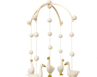 Geese, Goose, Goose mobile, Felt goose, Goose decor