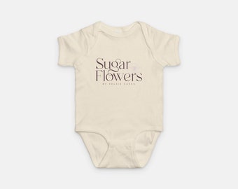 Baby Onesie - Sugar Flowers Logo