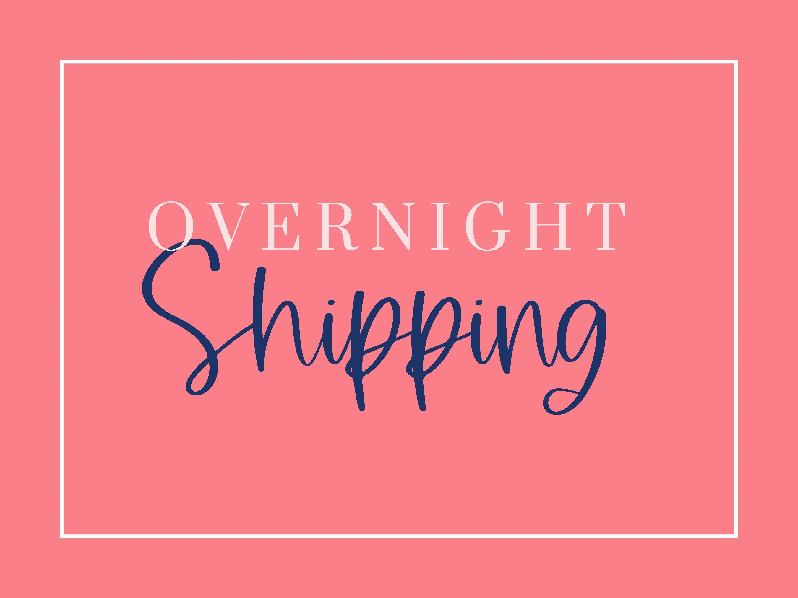 Overnight Shipping Upgrade Etsy