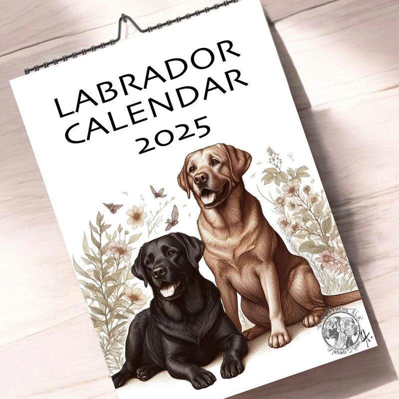 Labrador Retriever 2025 Calendar Etsy