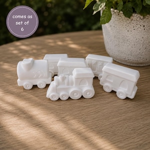 Paint you own train pottery- Pottery Painting-Pottery train crafts-Group activity painting-Gift ideas-Trains Lover Gift-Locomotive  Pottery