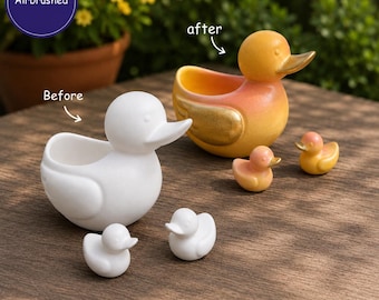 Paint you own pottery-Duck Pottery Painting- Pottery animal crafts-Group activity painting-Gift ideas-Duck Lover Gifts-Bathub Duck Gifts