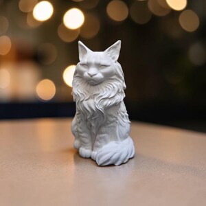Paint you own pottery- Cat Statue Pottery Painting- Pottery animal crafts - Group activity painting-Gift ideas-Cat Lover Gifts-Maine Coon